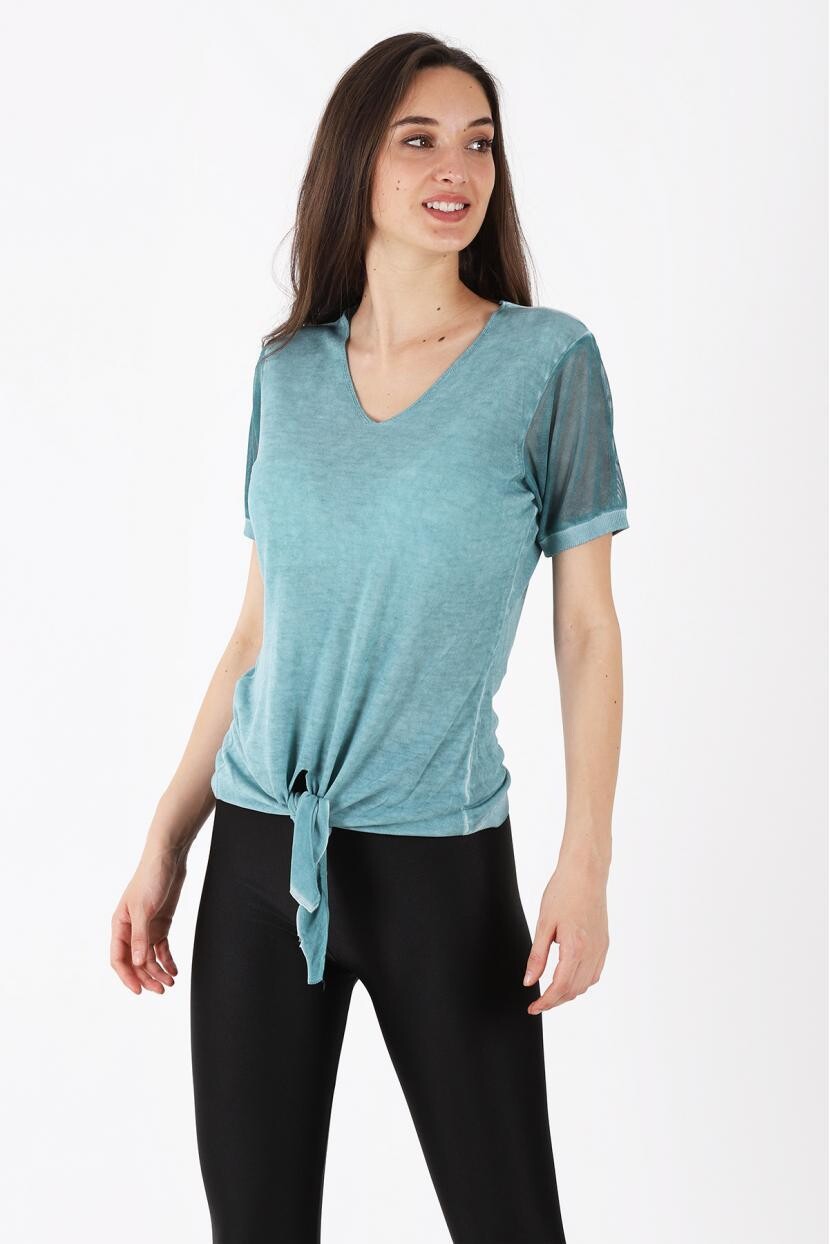 Ön Bağlamalı Kol Tül