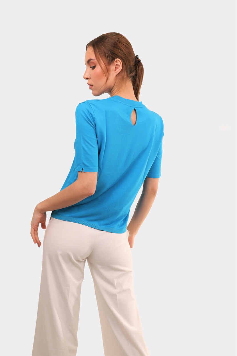 Bisiklet Yaka Basıc Triko