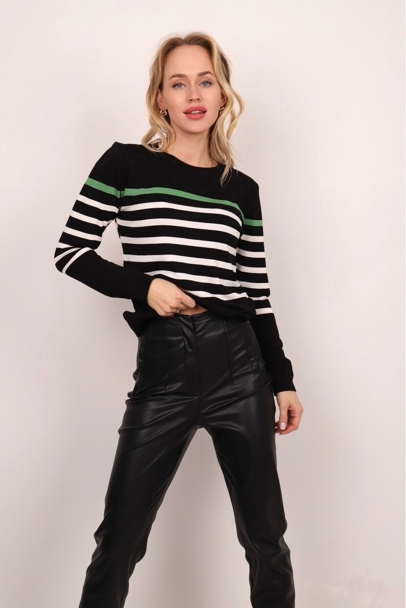 ÇİZGİLİ TRİKO KAZAK