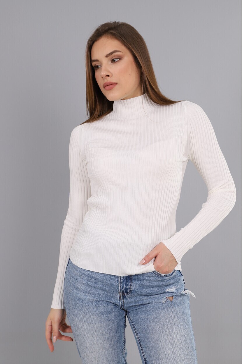 Dik Yaka Fitilli Triko