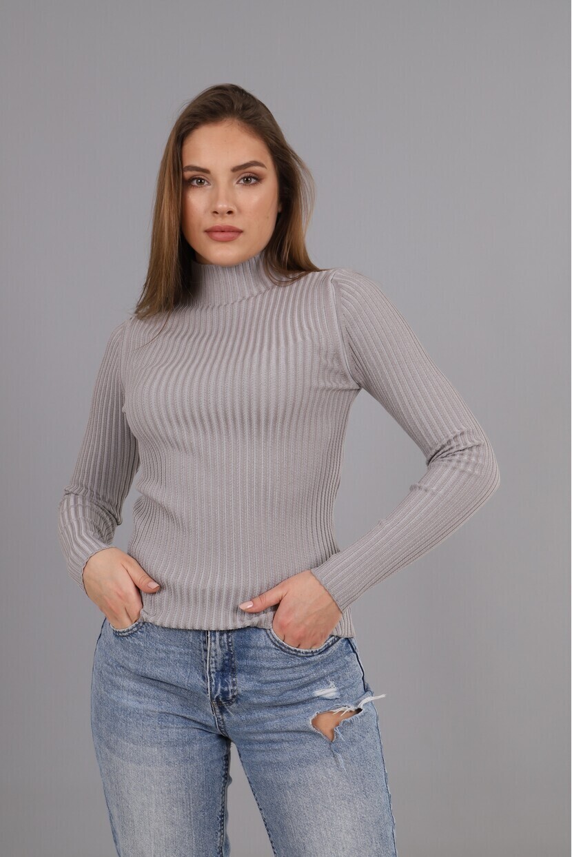 Dik Yaka Fitilli Triko