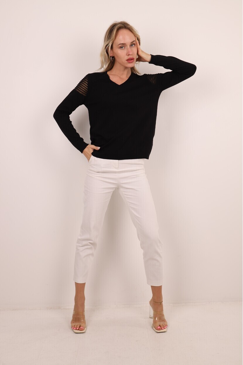 Kol detaylı triko 