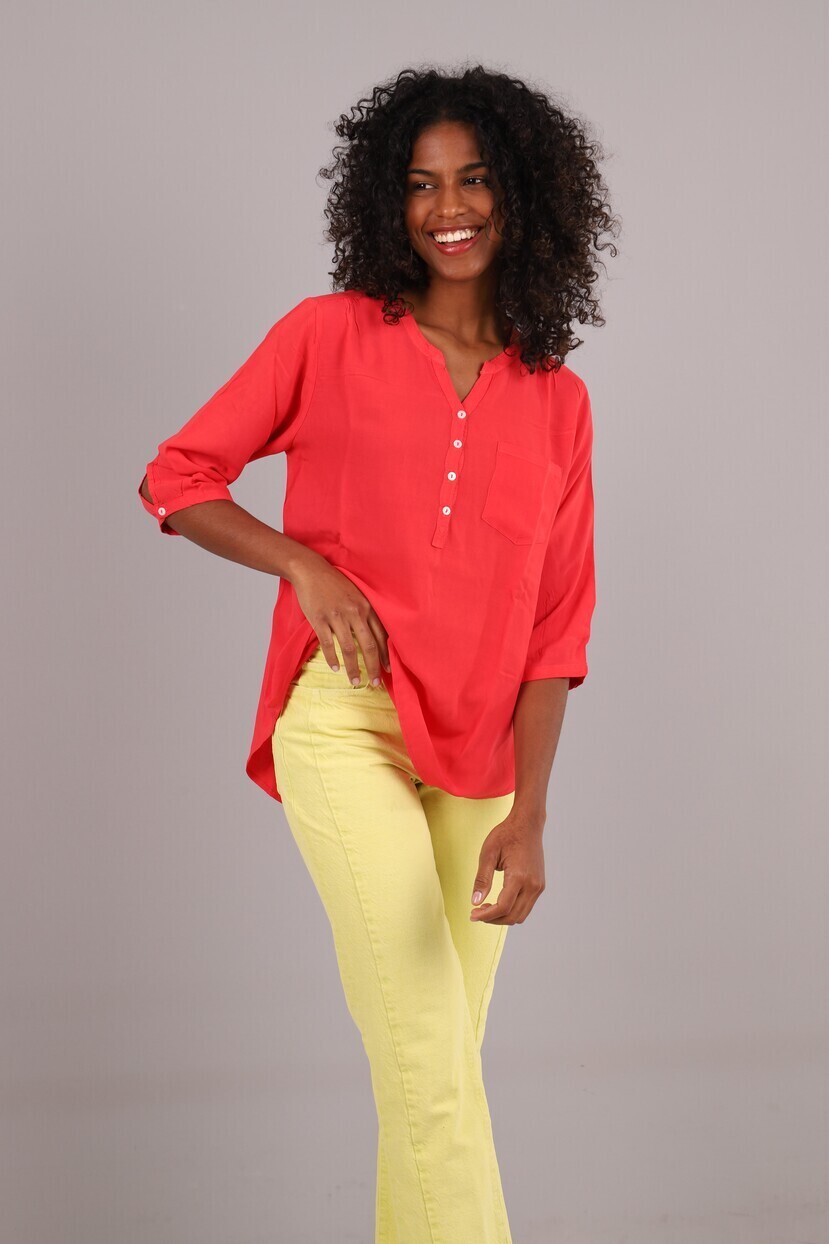 Omuz Büzgü Detaylı Gömlek