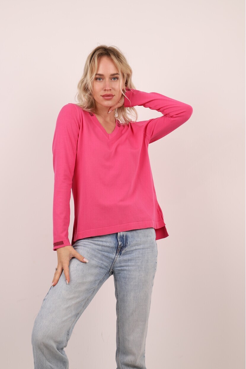 YAKA VE KOL SİM DETAYLI TRİKO