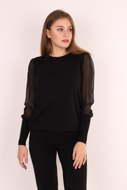 B.Yaka Kol Detaylı Tül