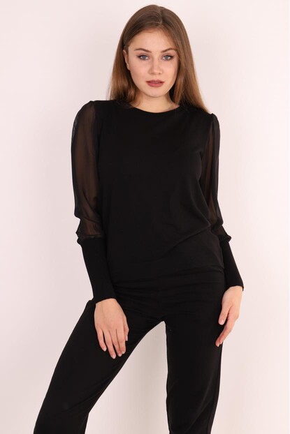 B.Yaka Kol Detaylı Tül