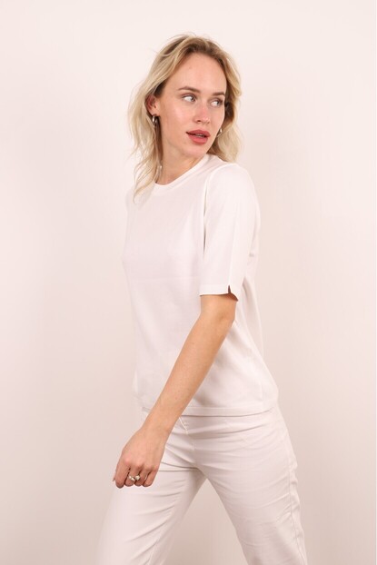 Bisiklet Yaka Basıc Triko