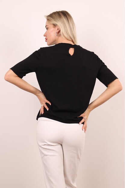 Bisiklet Yaka Basıc Triko