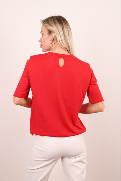 Bisiklet Yaka Basıc Triko