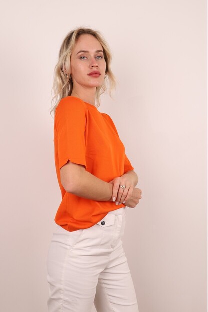 Bisiklet Yaka Basıc Triko