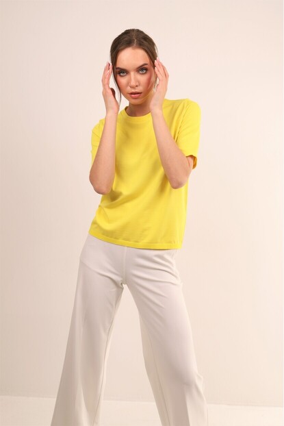 Bisiklet Yaka Basıc Triko