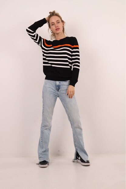 ÇİZGİLİ TRİKO KAZAK