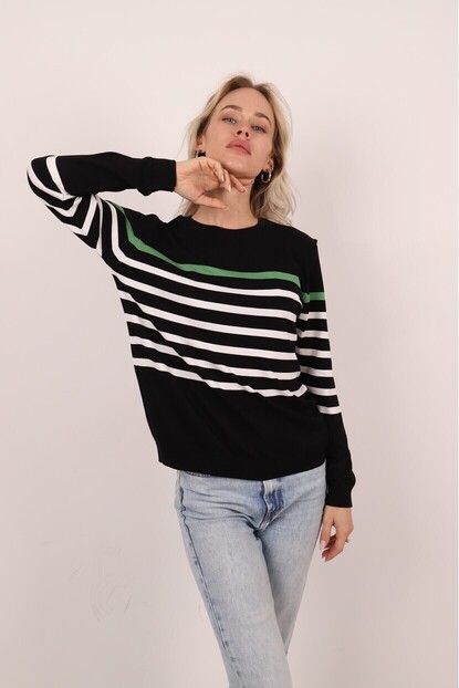 ÇİZGİLİ TRİKO KAZAK