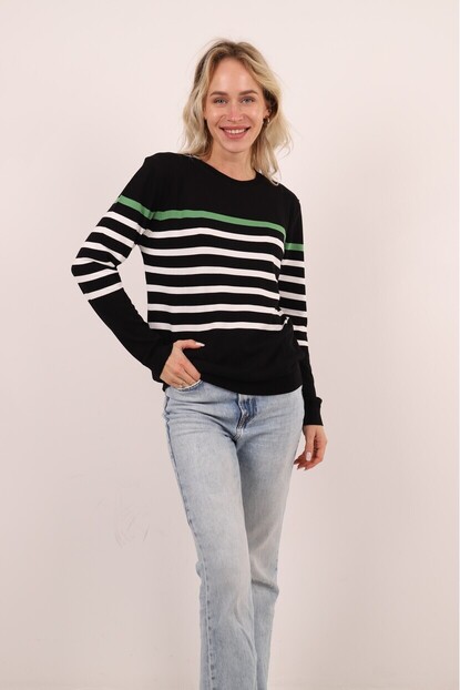 ÇİZGİLİ TRİKO KAZAK