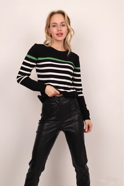 ÇİZGİLİ TRİKO KAZAK