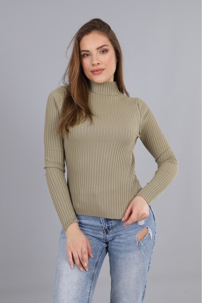 Dik Yaka Fitilli Triko