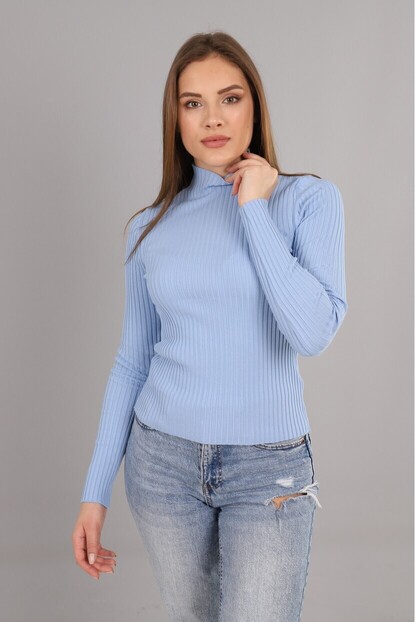 Dik Yaka Fitilli Triko