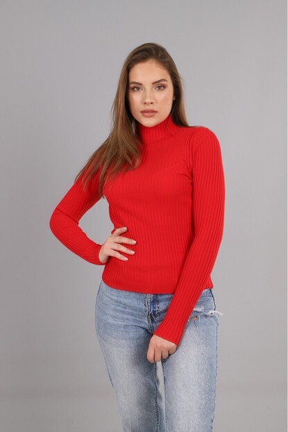 Dik Yaka Fitilli Triko