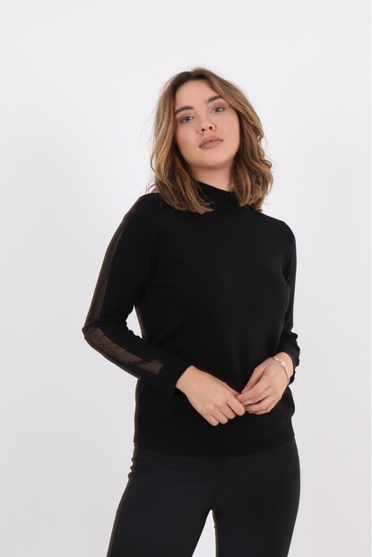 Kol Sim Detaylı Triko