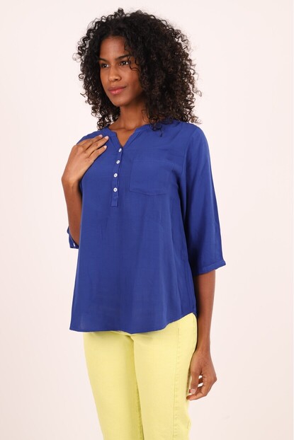 Omuz Büzgü Detaylı Gömlek