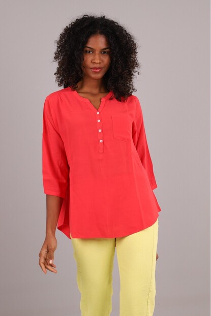 Omuz Büzgü Detaylı Gömlek