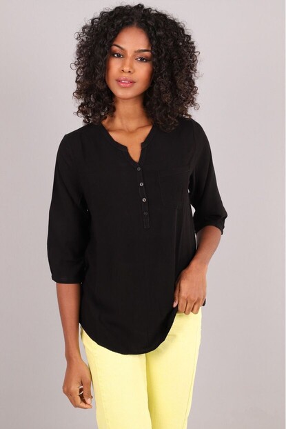 Omuz Büzgü Detaylı Gömlek