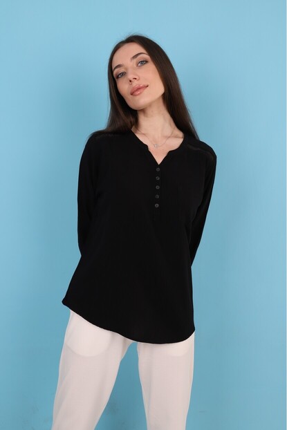 Omuz Sim Detaylı Gömlek