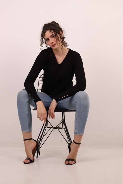 V YAKA BASIC TRİKO KAZAK