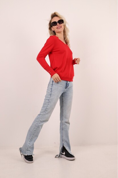 V YAKA BASIC TRİKO KAZAK