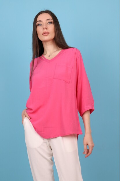 Yaka Detaylı Gömlek 