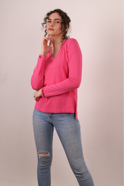 YAKA VE KOL SİM DETAYLI TRİKO