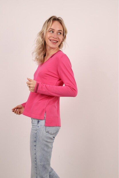 YAKA VE KOL SİM DETAYLI TRİKO