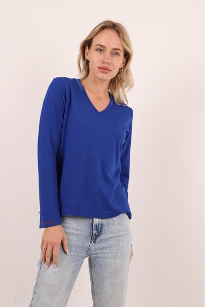 YAKA VE KOL SİM DETAYLI TRİKO