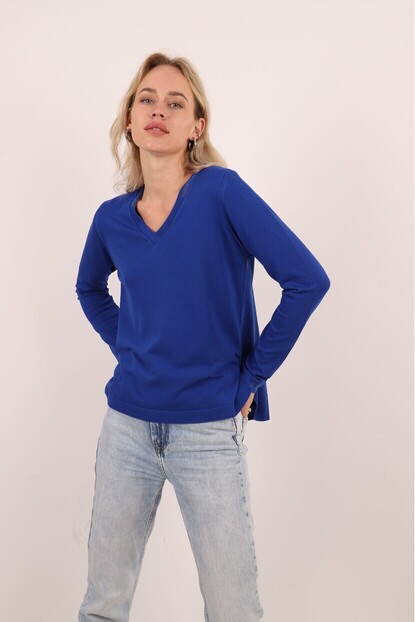 YAKA VE KOL SİM DETAYLI TRİKO