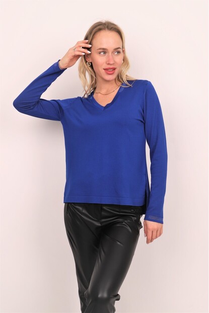 YAKA VE KOL SİM DETAYLI TRİKO