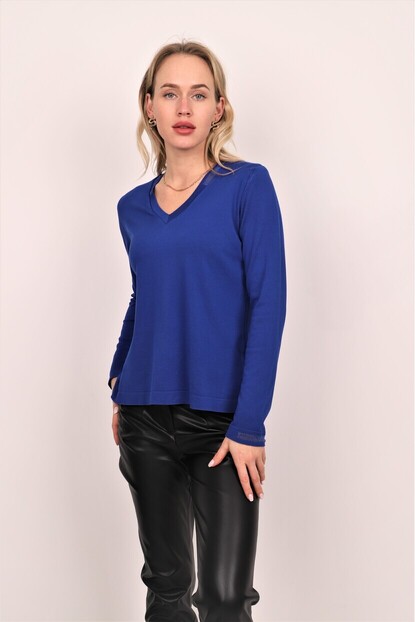 YAKA VE KOL SİM DETAYLI TRİKO