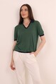 Polo Yaka Çizgili Triko