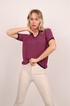 Polo Yaka Çizgili Triko